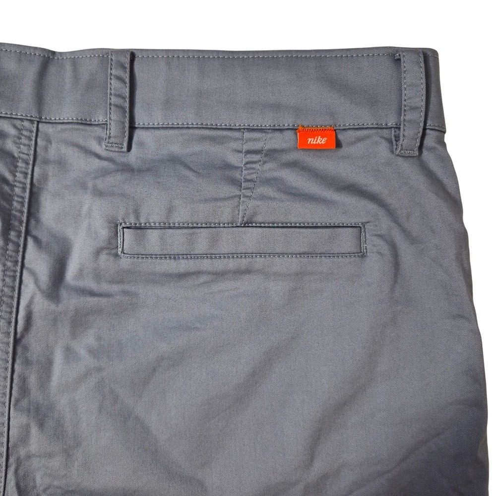 Nike Dri-FIT Chino Shorts Mens 36 Slate Blue Cotton Blend Stretch Golf Casual